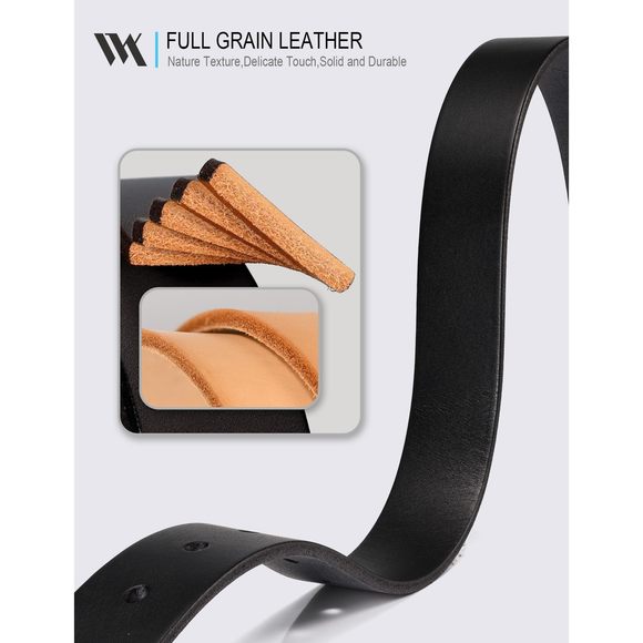 Womens Casual Leather Jean Belt,1.1\
